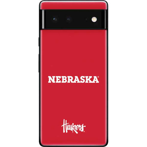 University of Nebraska Red Google Pixel 6 Skin